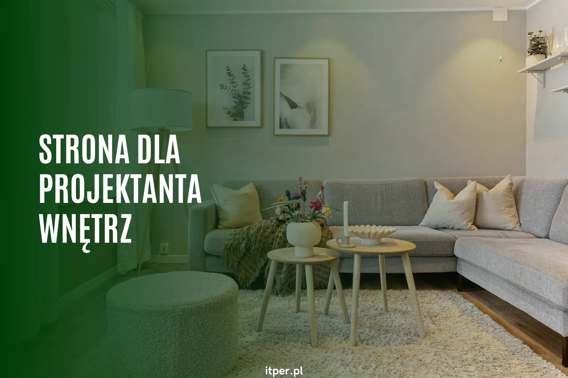 Strona dla projektanta wnętrz – portfolio, które sprzedaje