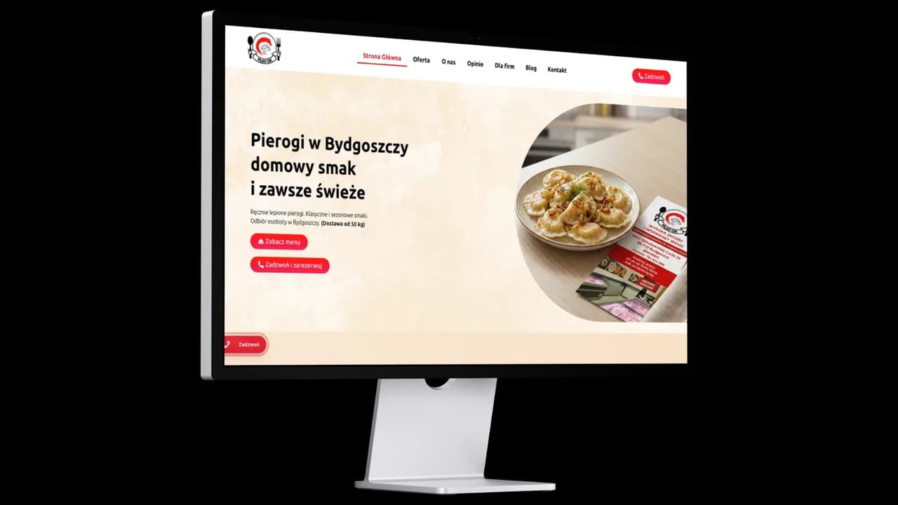 Realizacja strony internetowej — Gastronomia