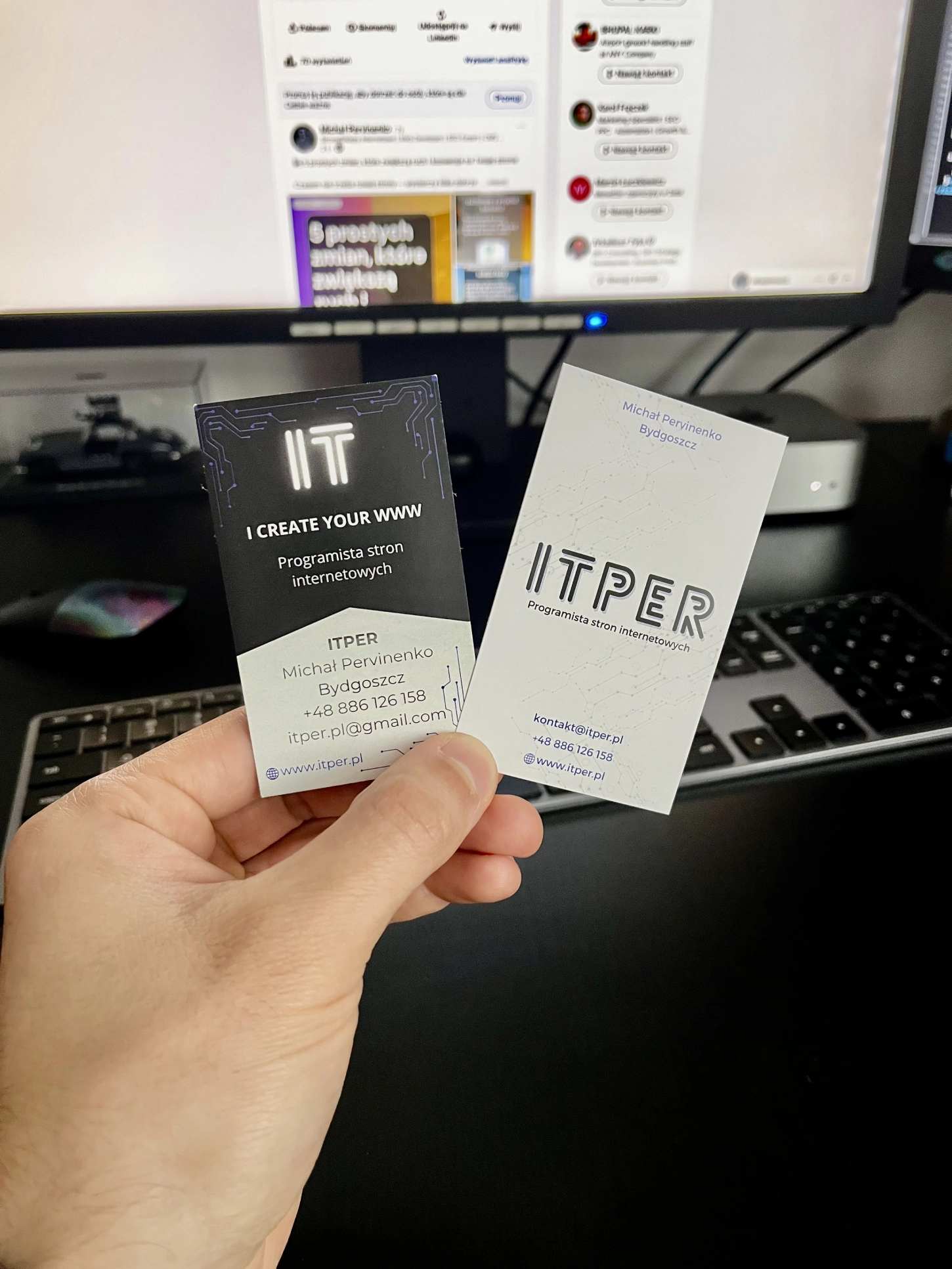 nowa wizytowka programisty stron itper