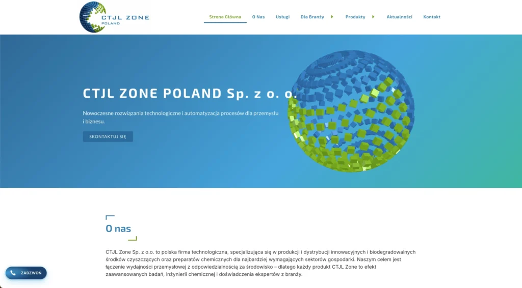 strona internetowa producenta chemii przemysłowej